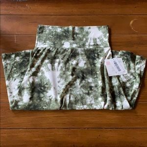 Green tye dye azure skirt